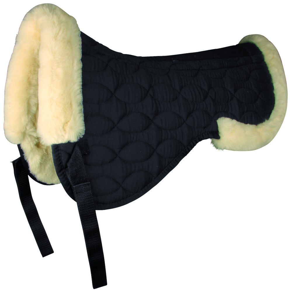 Waldhausen Lamsvel  Polyester - Zadelonderlegger - Zwart