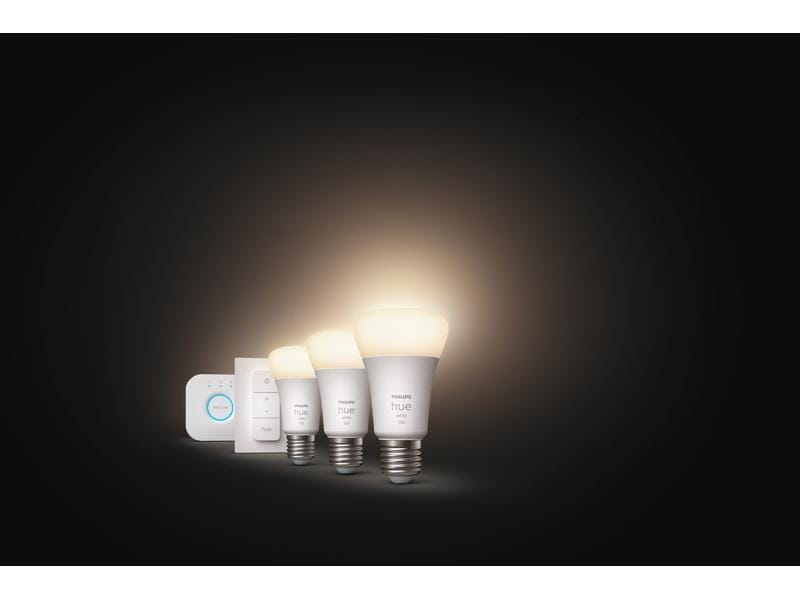 Philips Hue Starterset White E27 3er Starter Set   Dimmer 1 Starterset