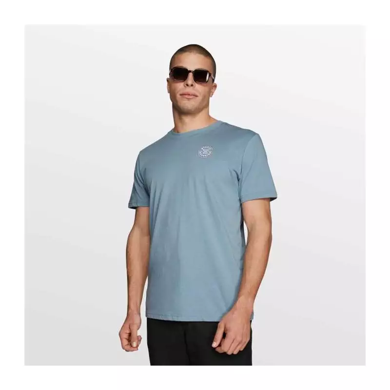 Tee shirt MYSTIC Boarding Tee Grey Blue
