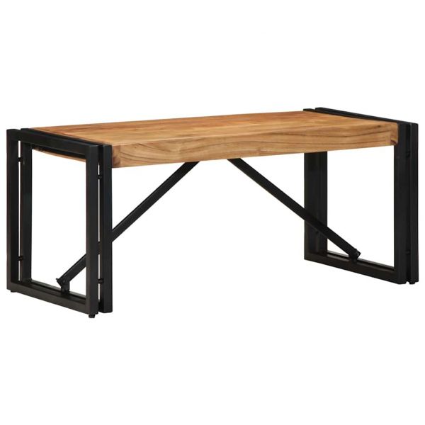 vidaXL Mesa de Centro 80x40x35 cm Madeira de Acácia Maciça - 3420240959