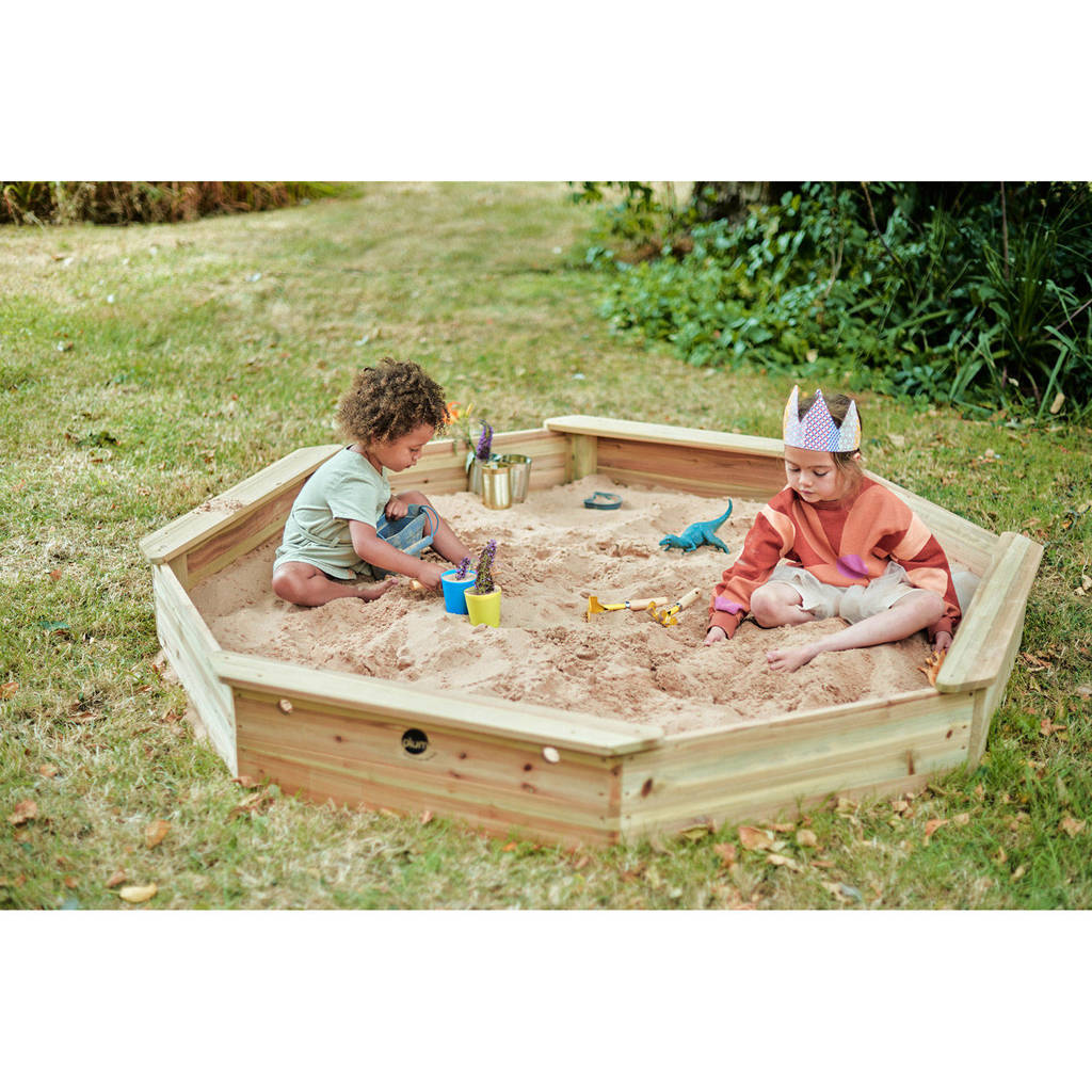 Giant Houten zandbak 177x177x23cm
