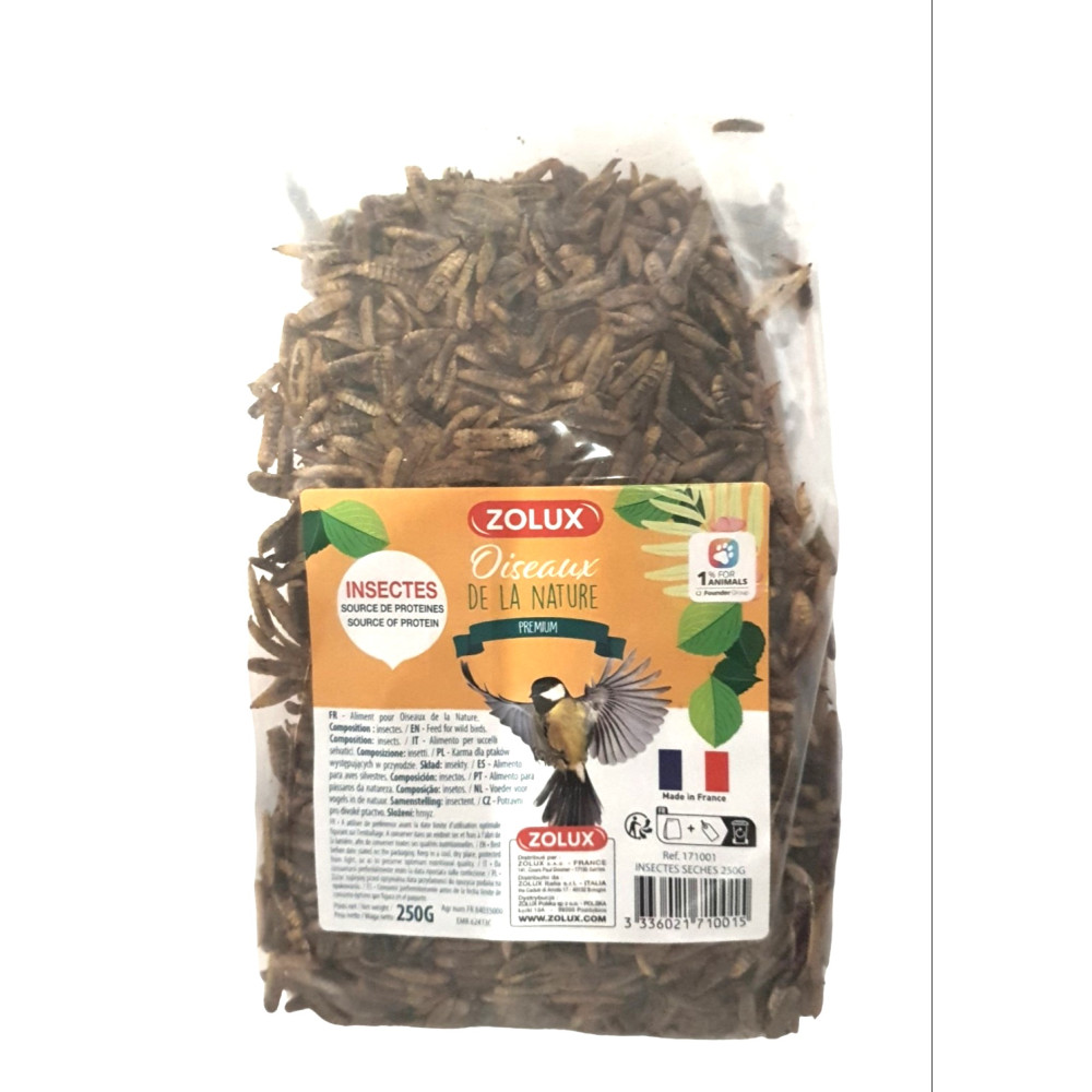 Insectes séchés 250 g pour oiseaux