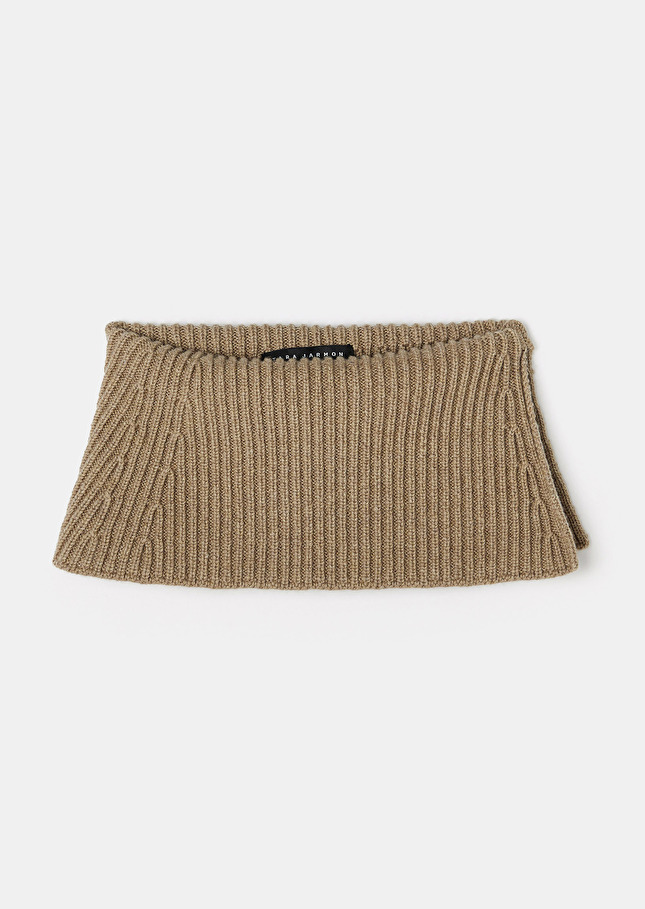 Col amovible Eclipsebeige en laine