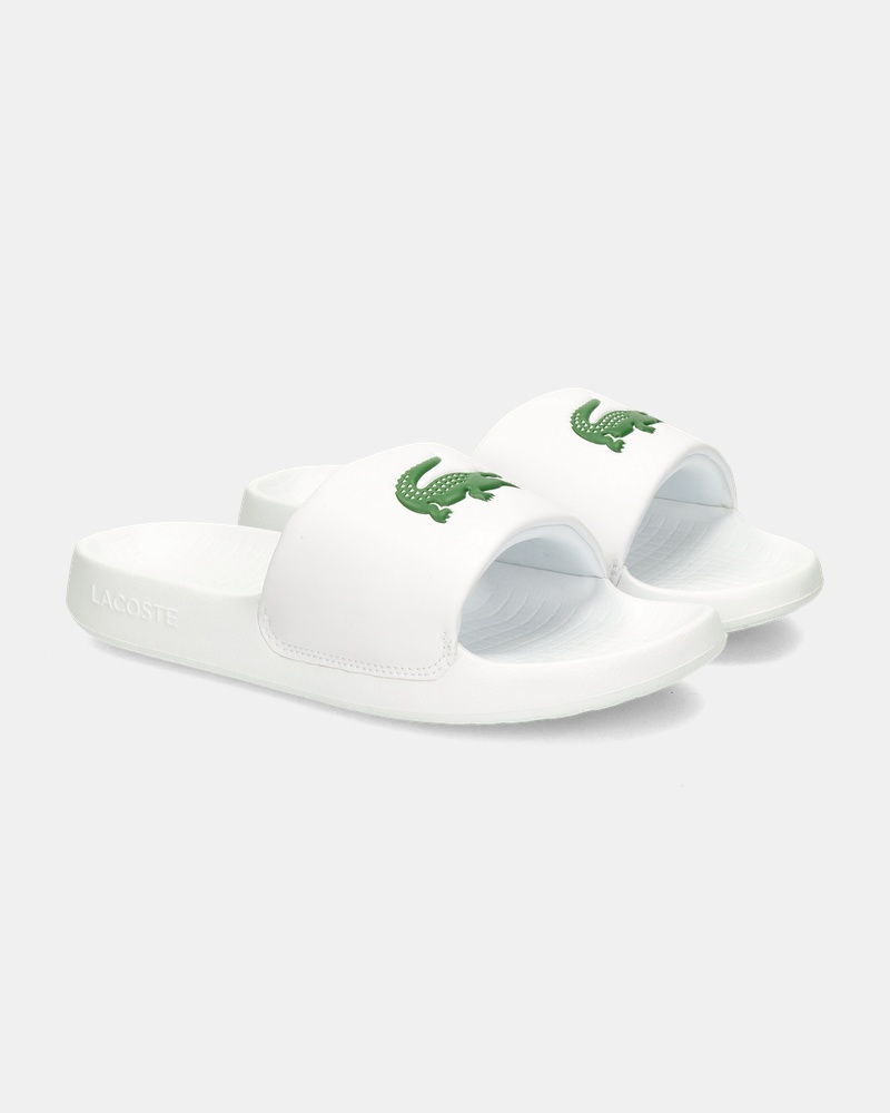 Lacoste Serve Slide Slippers  - wit