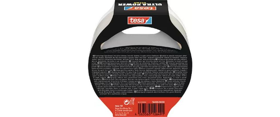 Gewebeband Ultra Power Clear, 10 m x 48 mmTransparentes Reparaturband für unsichtbare und unauffällige Reparaturen
