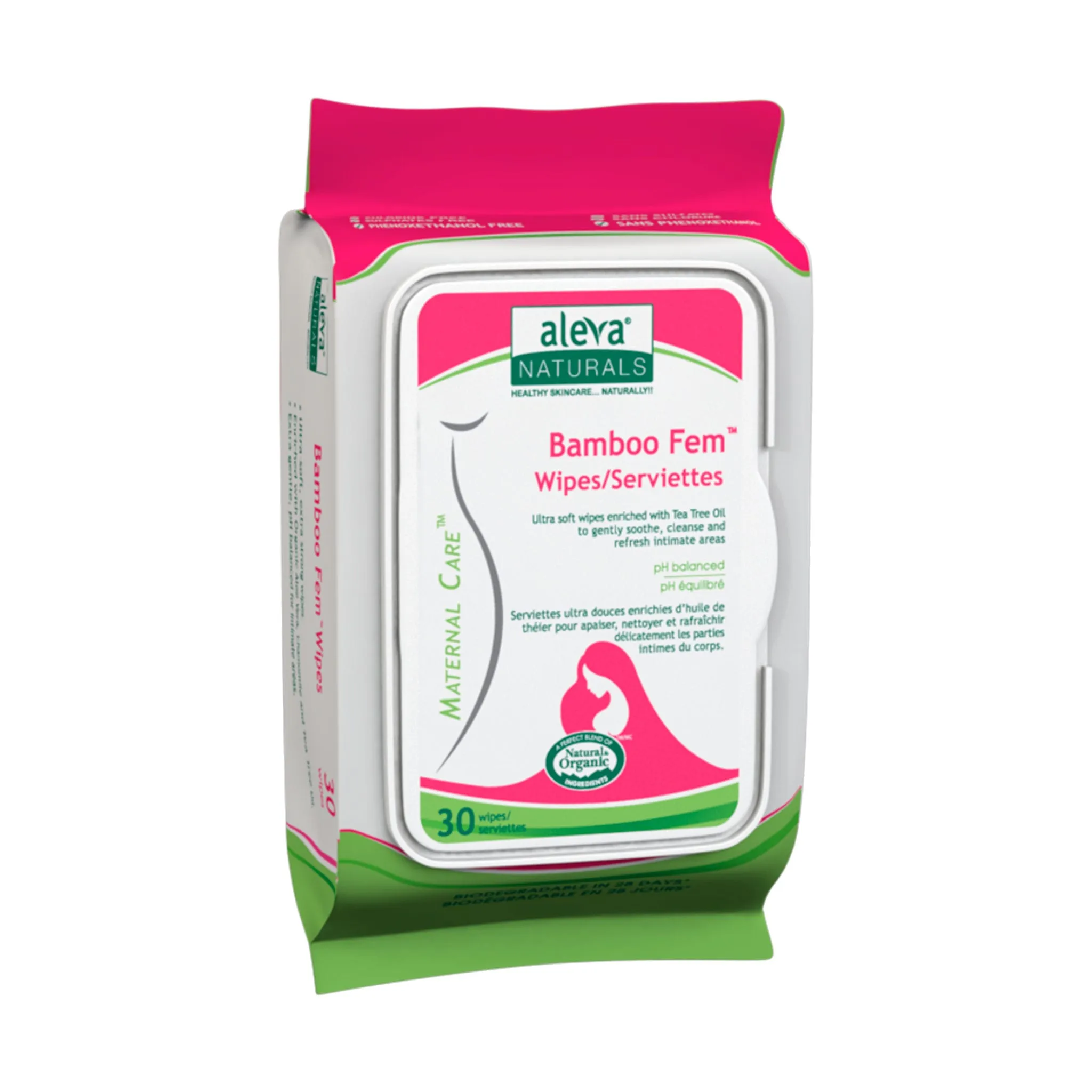 Aleva Naturals Lingettes Nettoyantes Féminine (30)