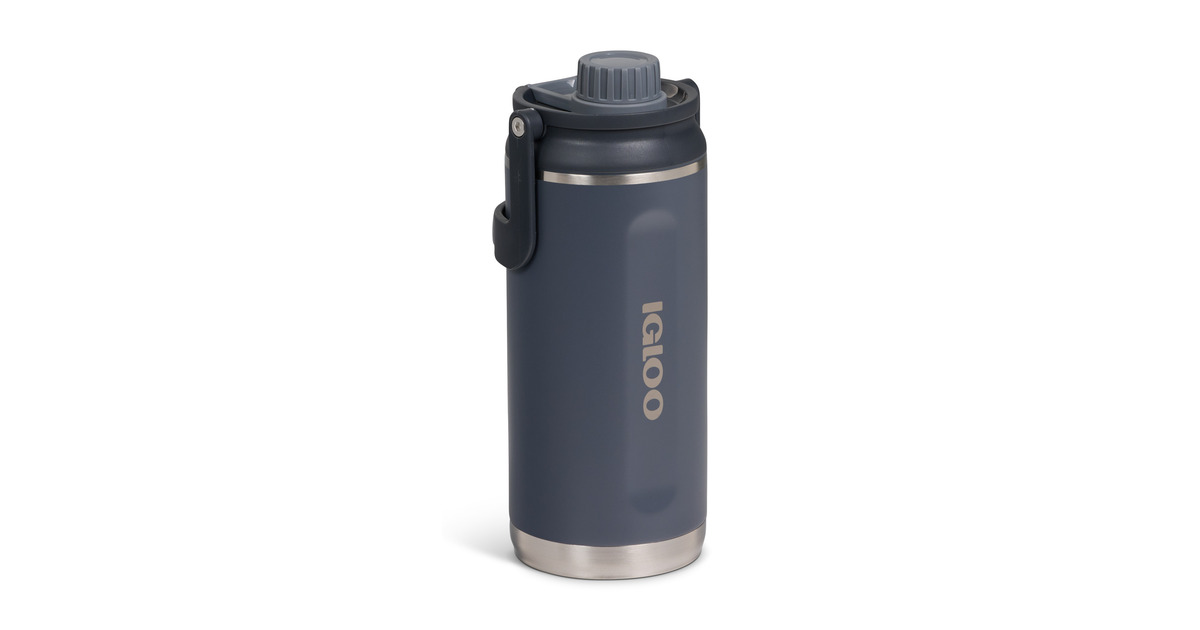 IglooTwist ‘n’ Chug Bottle 36 oz, 1,06 liter drinkfles  (Carbon)