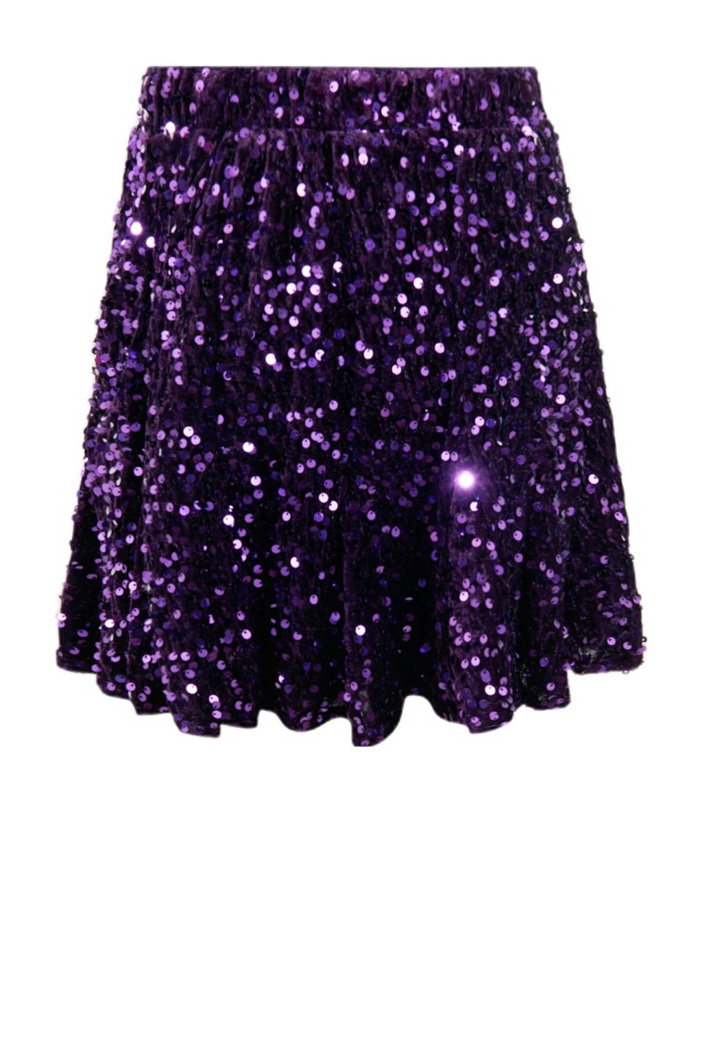 Shoeby midi rok pailletten paars