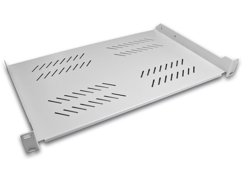 Wirewin Fachboden SHELF 280 465 mm x 280 mm, Grau 1HE Umfangreiches Kabelschrank-Zubehör