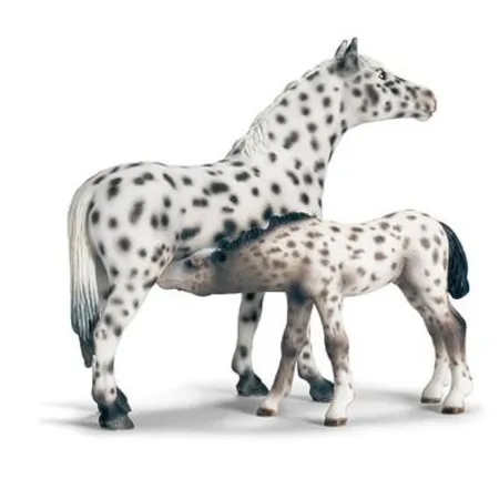 Schleich® 13619 Horse Club Knabstrupper Fohlen, saugend