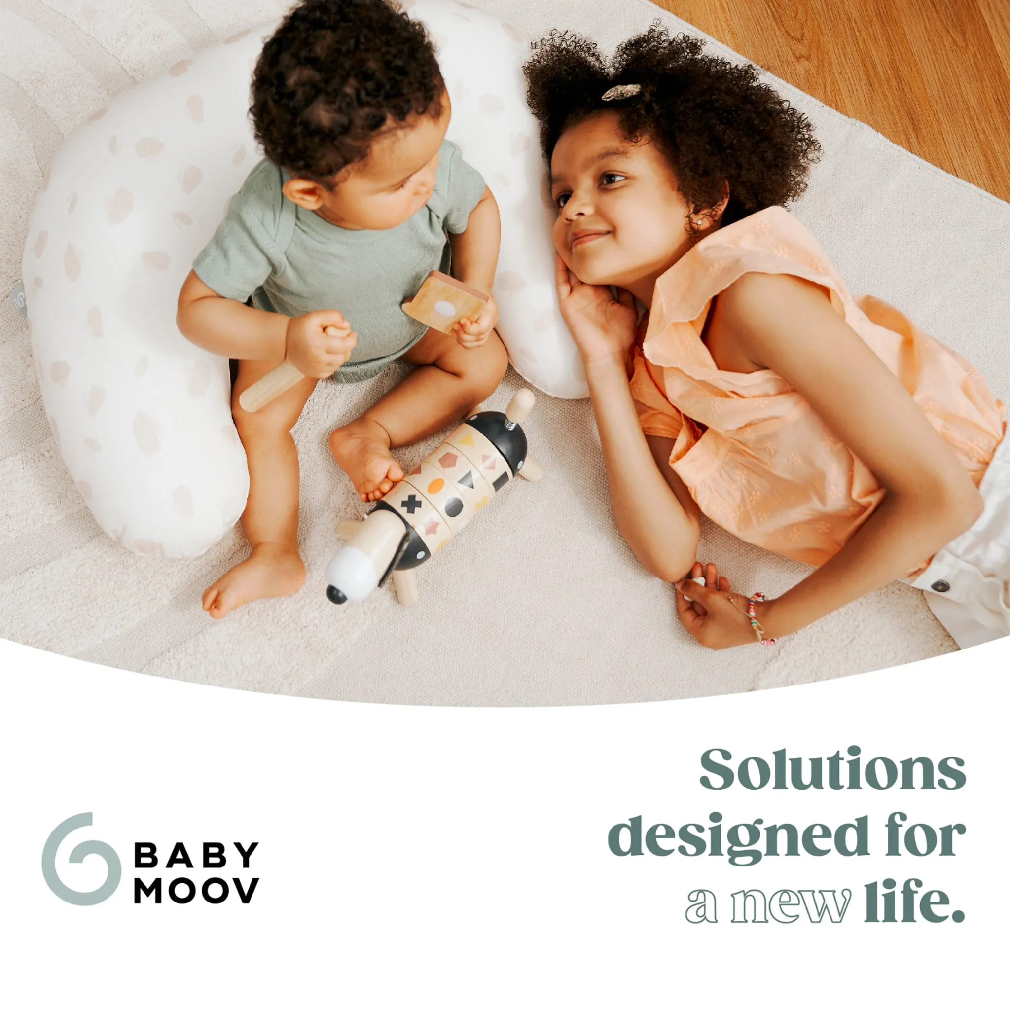Babymoov Coussin de grossesse & d'allaitement 2-en-1 B.Love - Ivoire