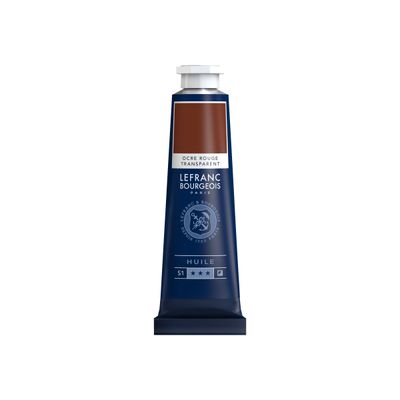 Lefranc Bourgeois - Peinture à l'huile - ocre rouge transparent - 40 ml