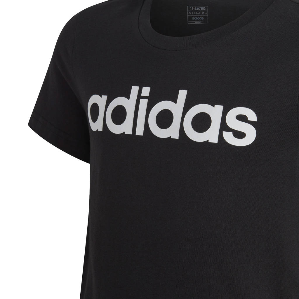 adidas T-shirt zwart/wit