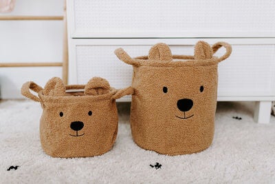 Childhome Oppbevaringskurv Teddy 30x30, Beige