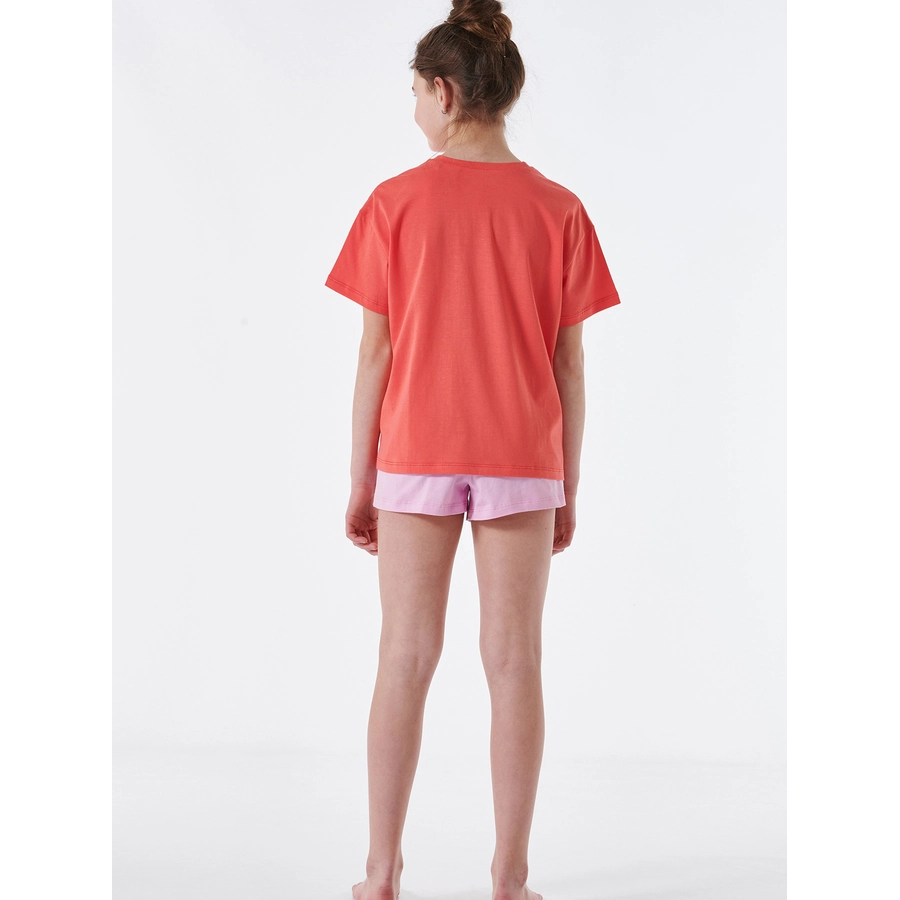 Schiesser Pyjama kurz Organic Cotton rot