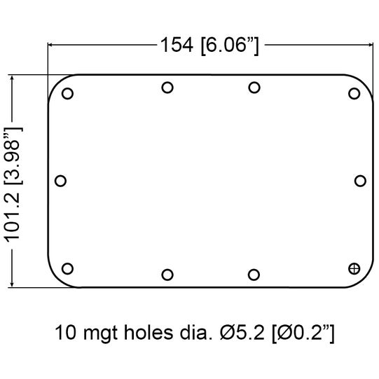 Penn Elcom H7150/85z achterplaat voor H7150 handgreep