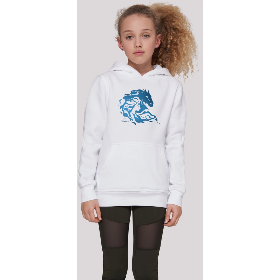 F4NT4STIC Hoodie  Frozen 2 Nokk Wassergeist Pferd Silhouette weiß