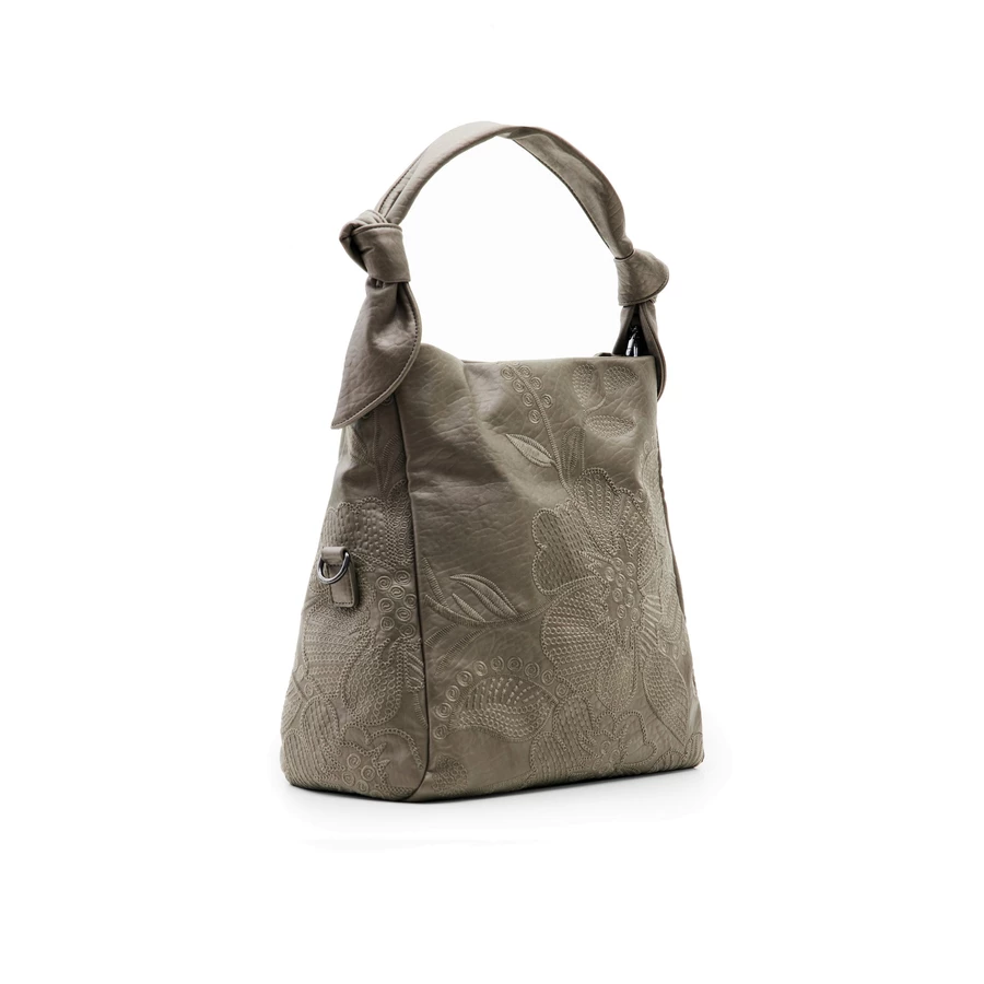 Desigual Alpha Loverty 3.0 - Schultertasche 30 cm gris alquitran