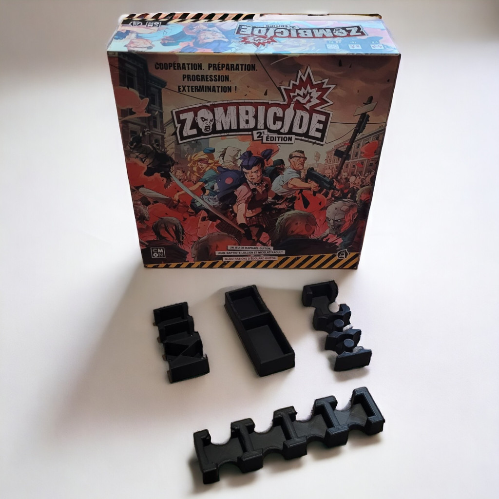Zombicide 2ème édition - Rangement insert noir compatible