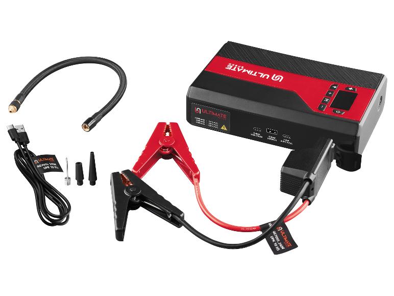 4-in-1 powerbank met compressor