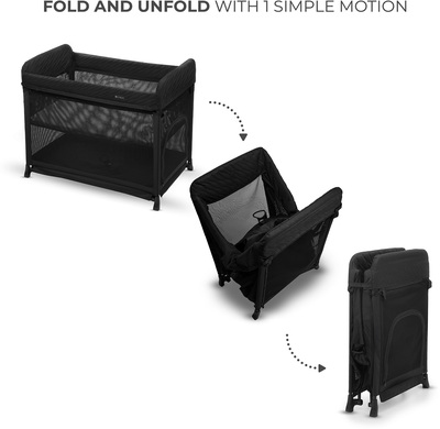 Kinderkraft Moon Dream Reiseseng, Svart