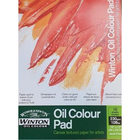 Winsor & Newton Ölmalblock 30,5x40,5cm 230g 10 Blatt, perfekt für die Ölmalerei