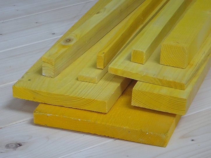 Planche bois traitée 200 x 27 mm L.4 m
