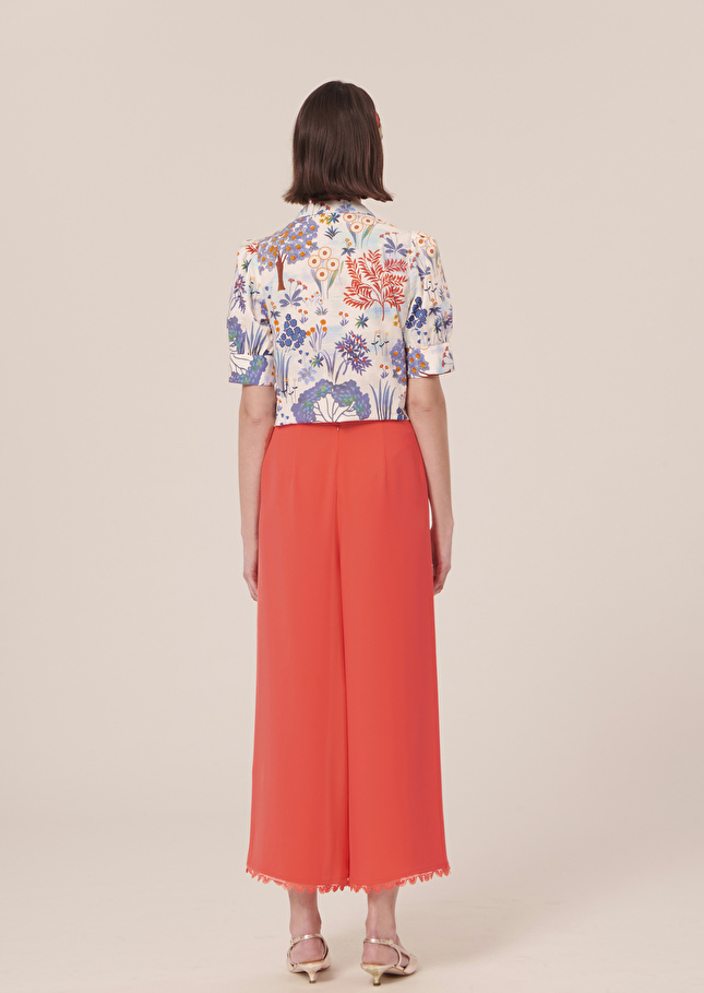 Pantalon Positivecorail en crêpe