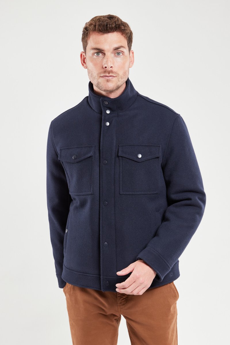 Veste zippée - drap de laine
