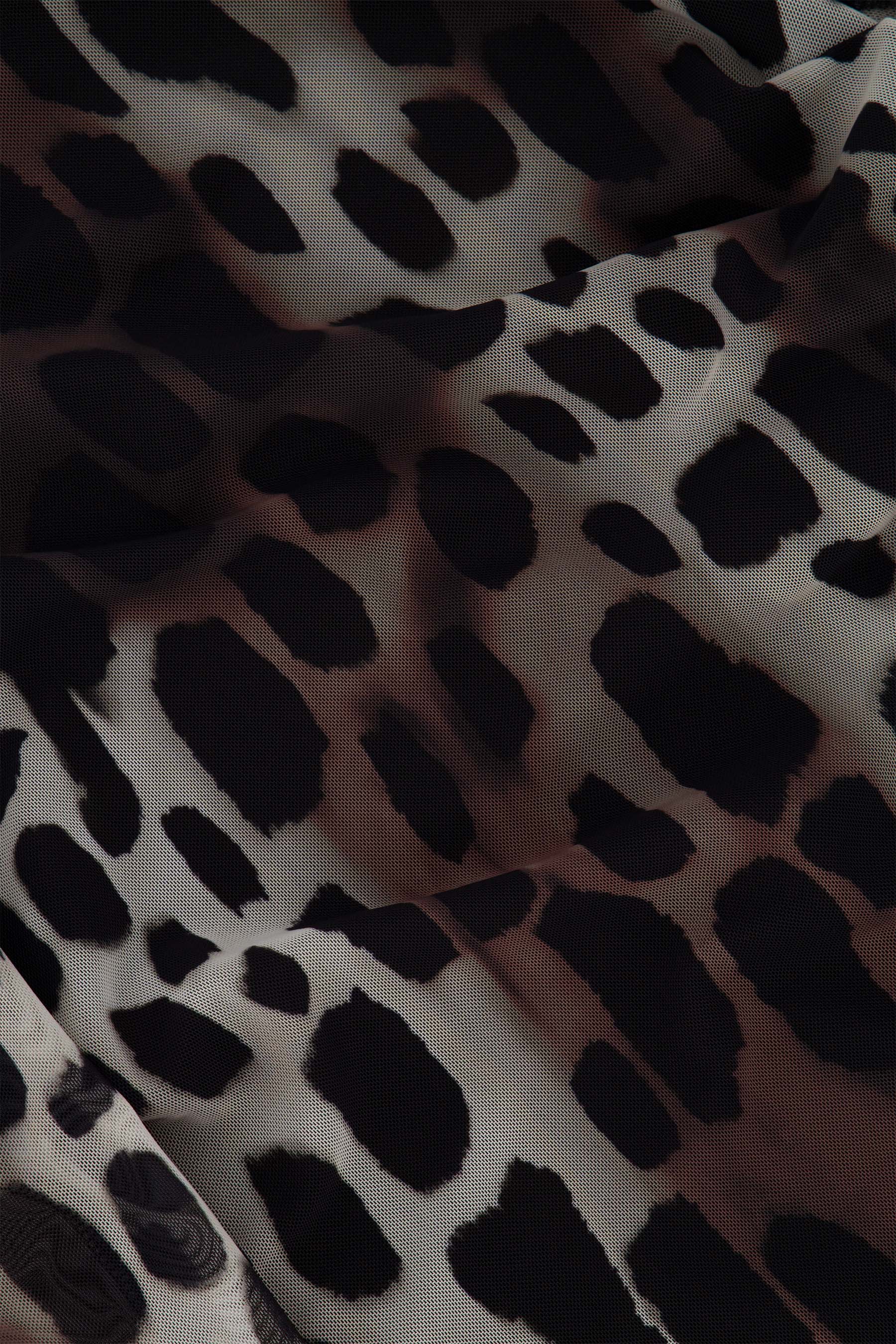 mesh top  met giraf print