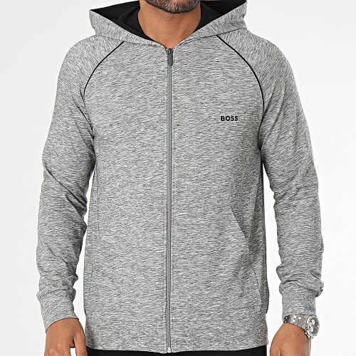 Sweat Zippé Capuche Mix And Match 50515313 Gris Chiné