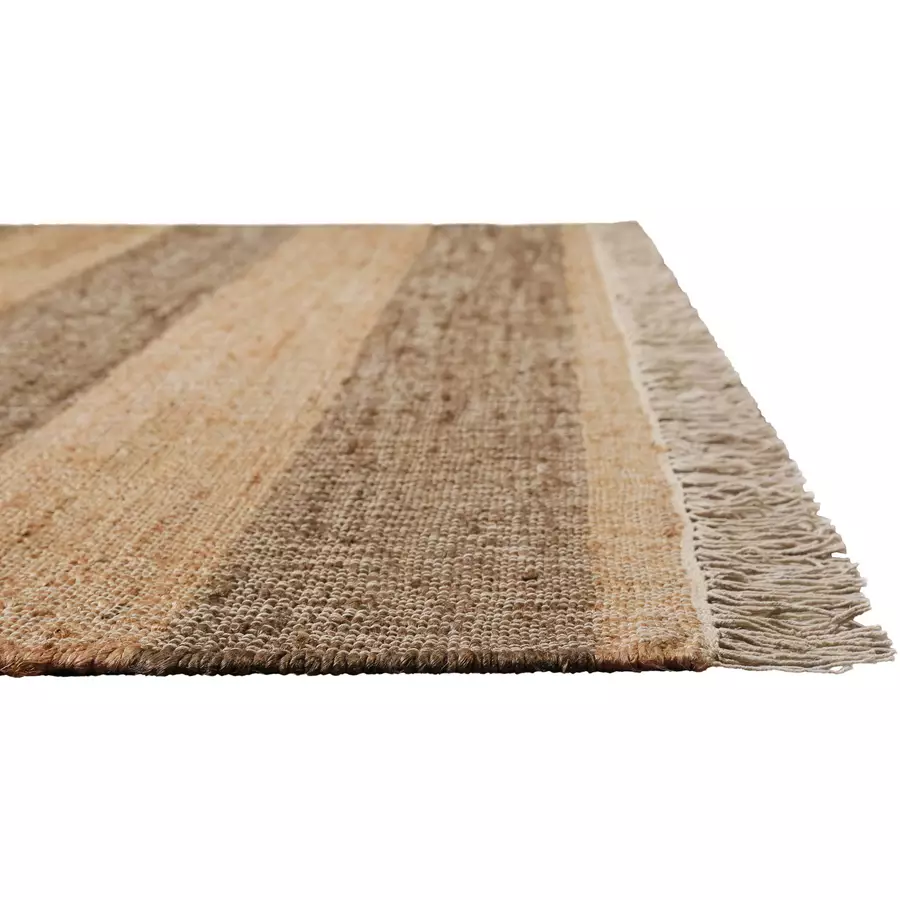 Green Looop Handweb-Teppich Virgil braun,cognac braun