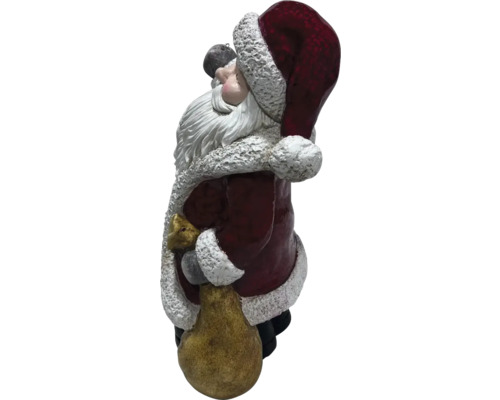 Decoratieve kerstlantaarn Lafiora 27,5 x 19 x 40,8 cm rood wit