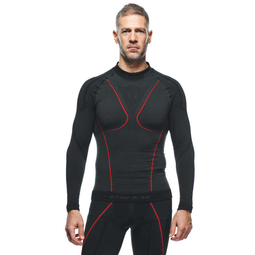 Dainese - T-shirt Thermique Thermo LS Noir / Rouge
