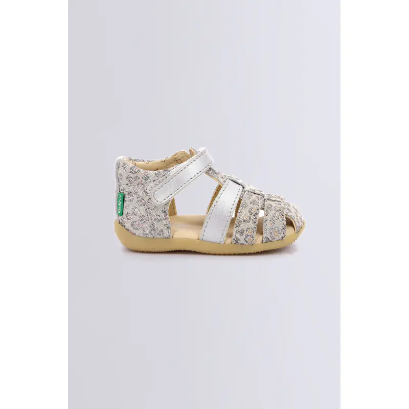 Bigflo Beige leopard SANDALES Cuir Fille