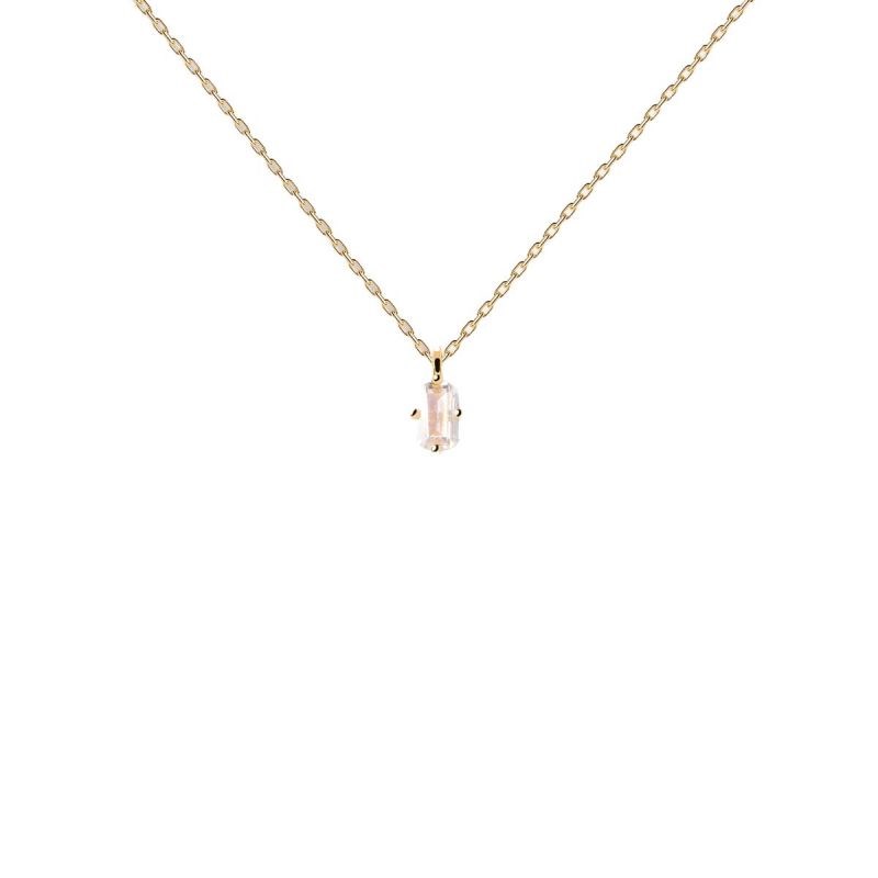 PDPAOLA Collier en argent plaqué or - Mia  - CO01-476-U