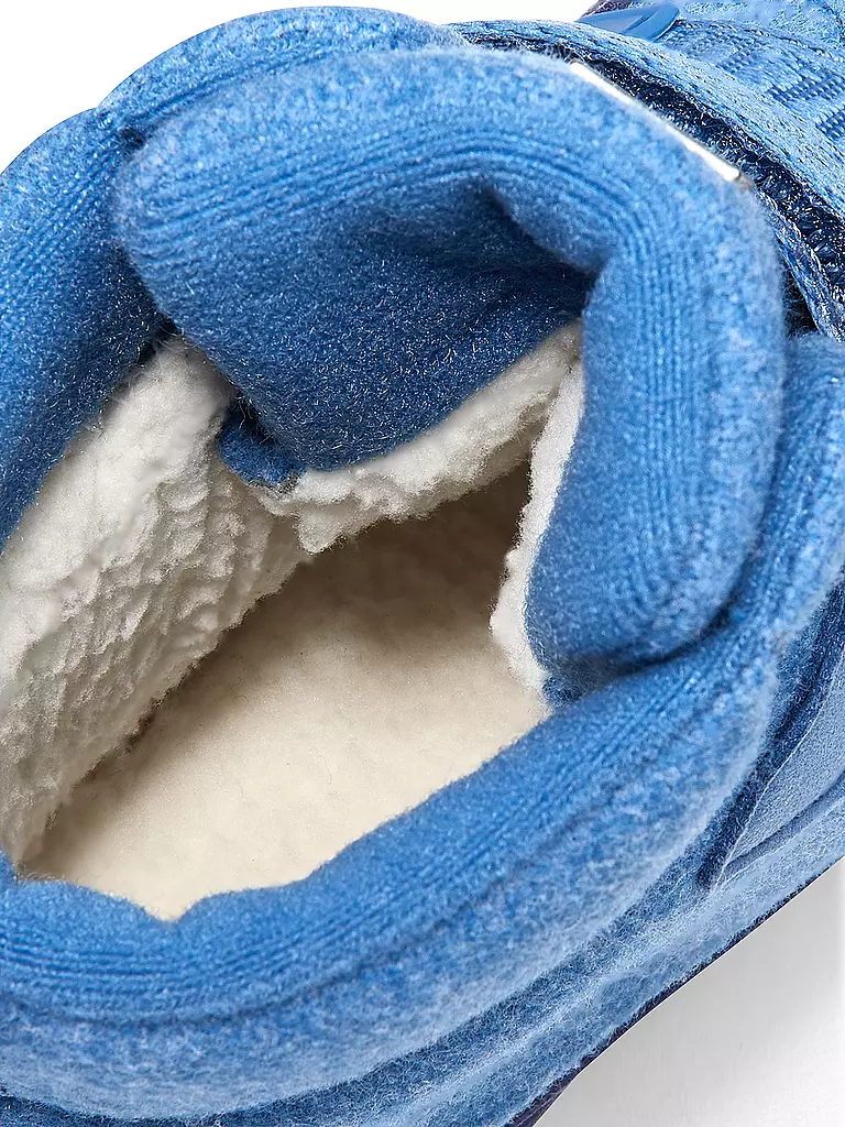 AFFENZAHN Kinder Winterstiefel WOLLE COMFY Elefant blau