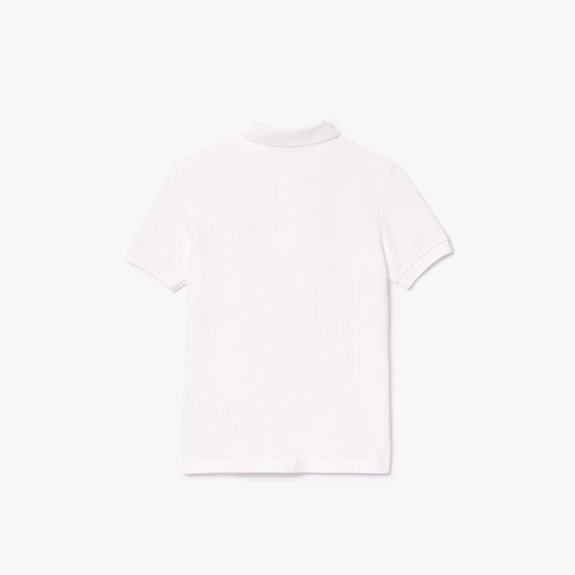 Polo enfant Lacoste regular fit en petit piqué uni Polos - Blanc - Lacoste - Enfant