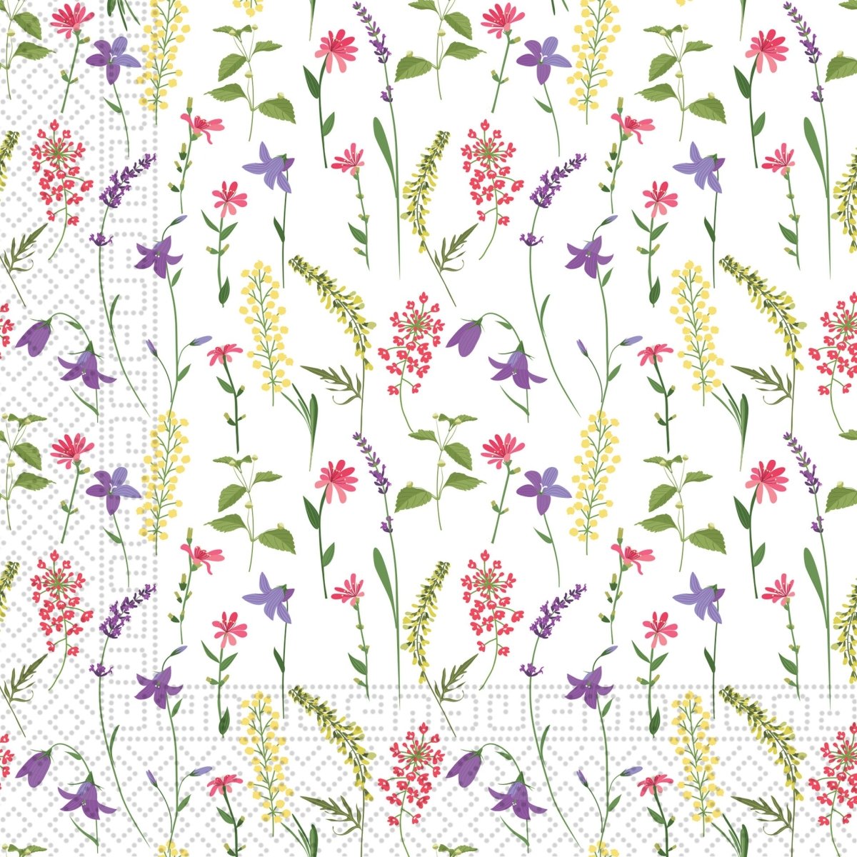 Bloemen Servetten Gekleurd 33cm 20st