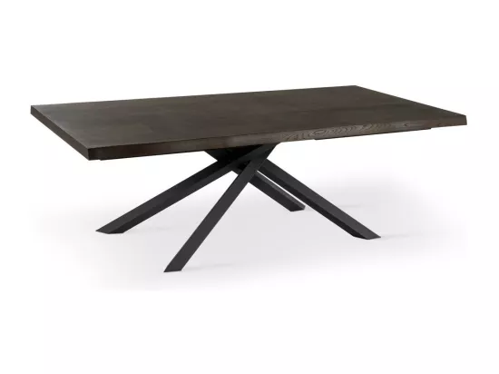 Spike Table Extensible (160/240 x 90 cm) en Frêne Noir
