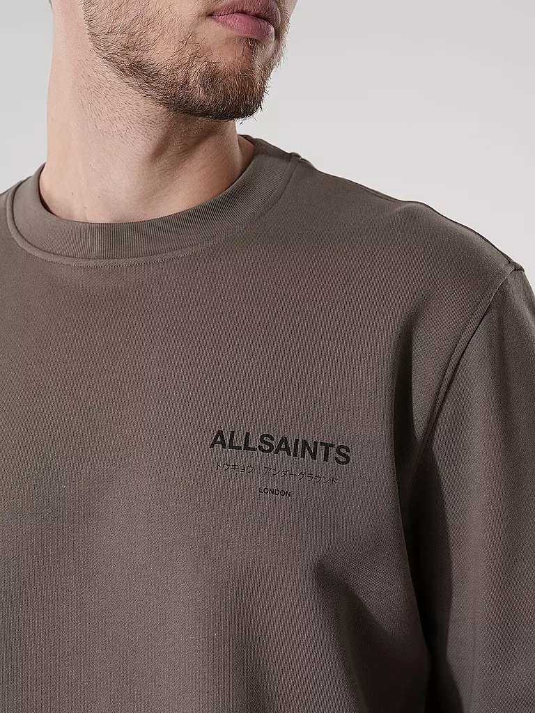 ALLSAINTS Sweater Oversized Fit UNDERGROUND hellbraun