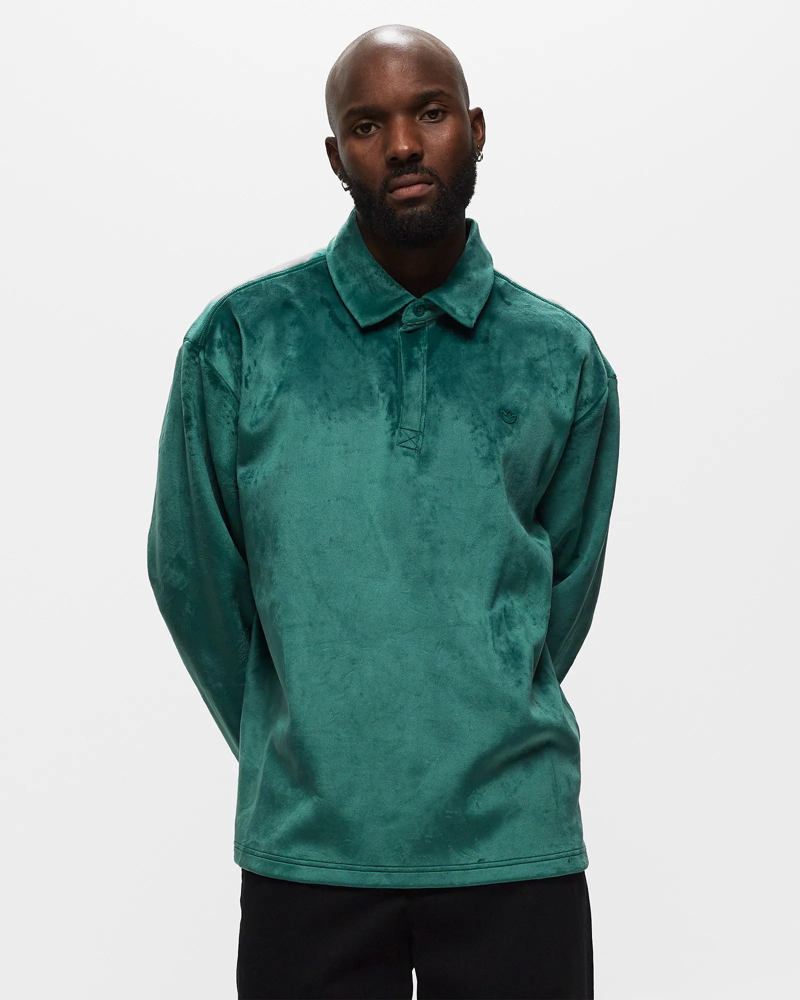Adidas PREMIUM ESSENTIALS+ VELOUR LS POLO