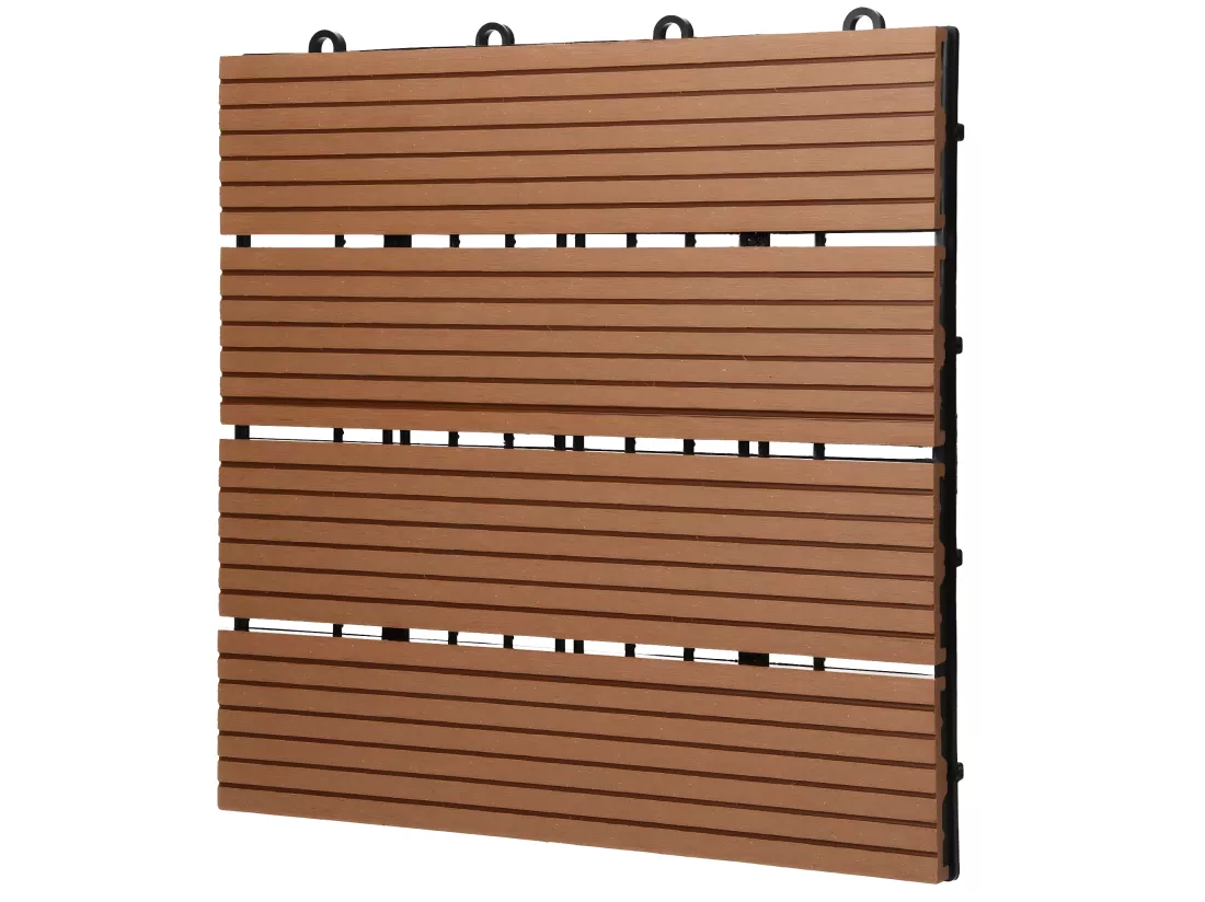 WPC Carreaux 30x30 cm 33 Pièces par 3m² avec Aspect Bois ECD Germany
