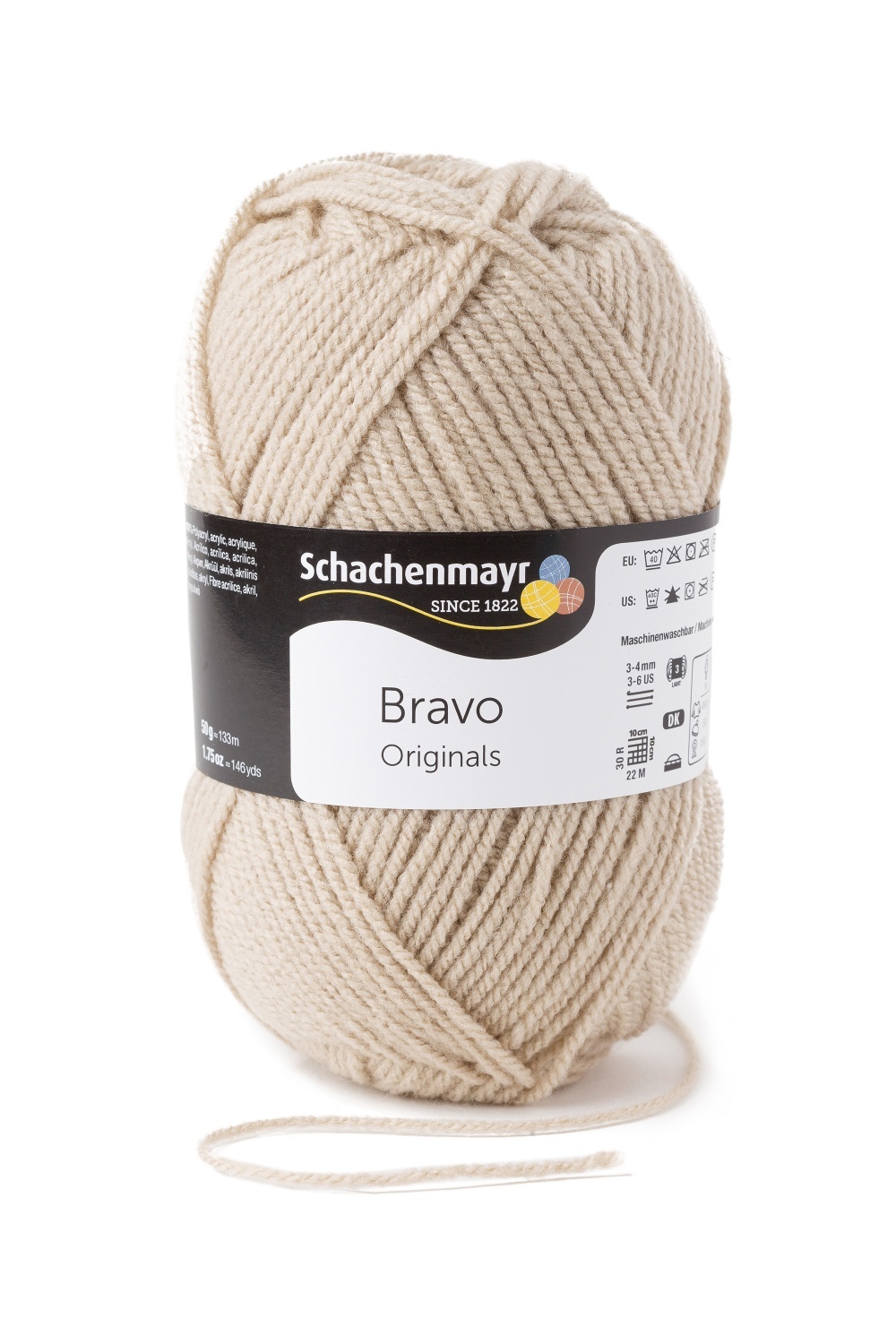 Wolle BRAVO - leinen - 50g