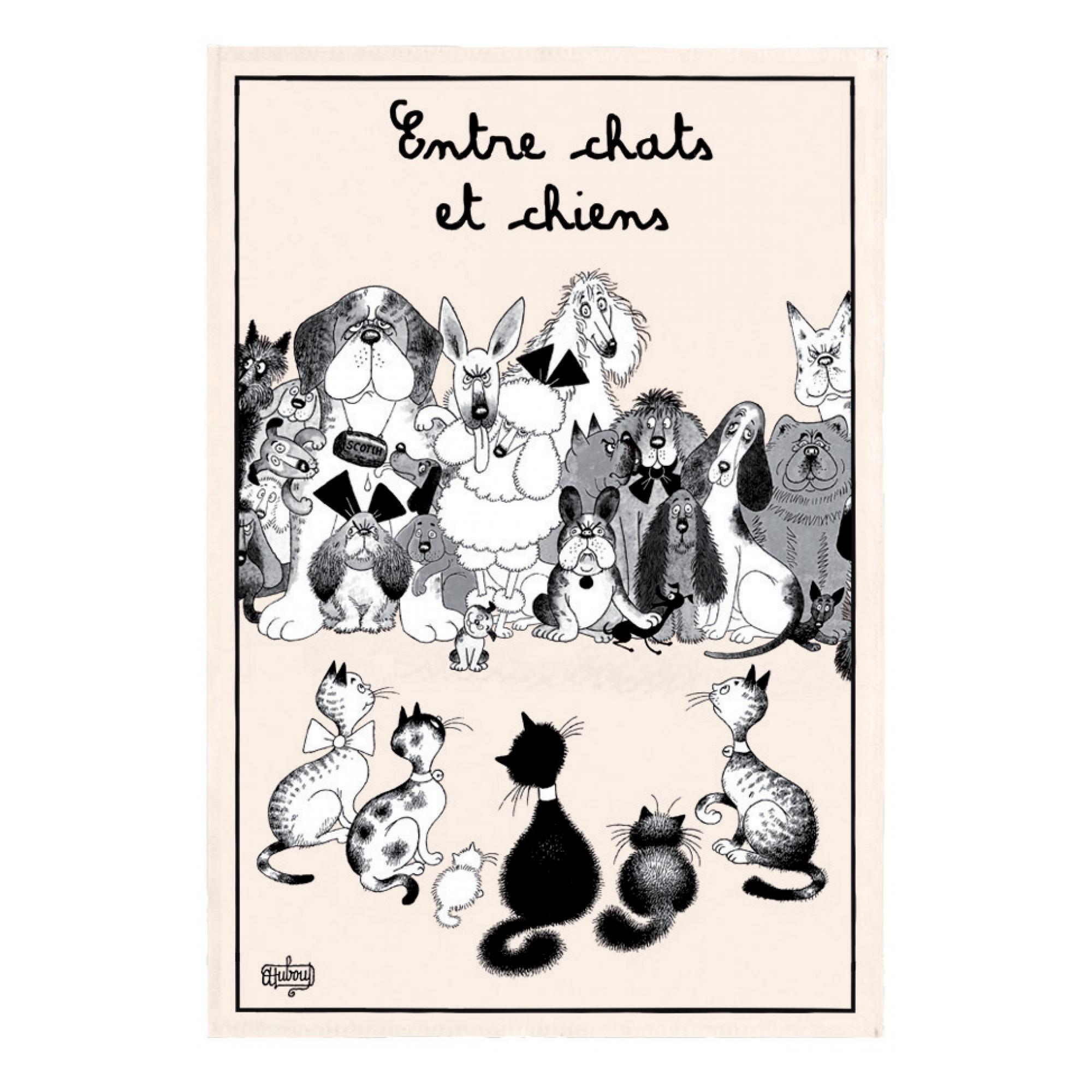 Torchon dubout entre chats et chiens
