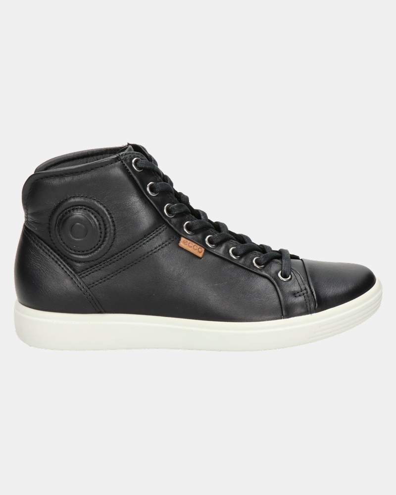 Ecco Soft 7 Hoge sneakers  - zwart
