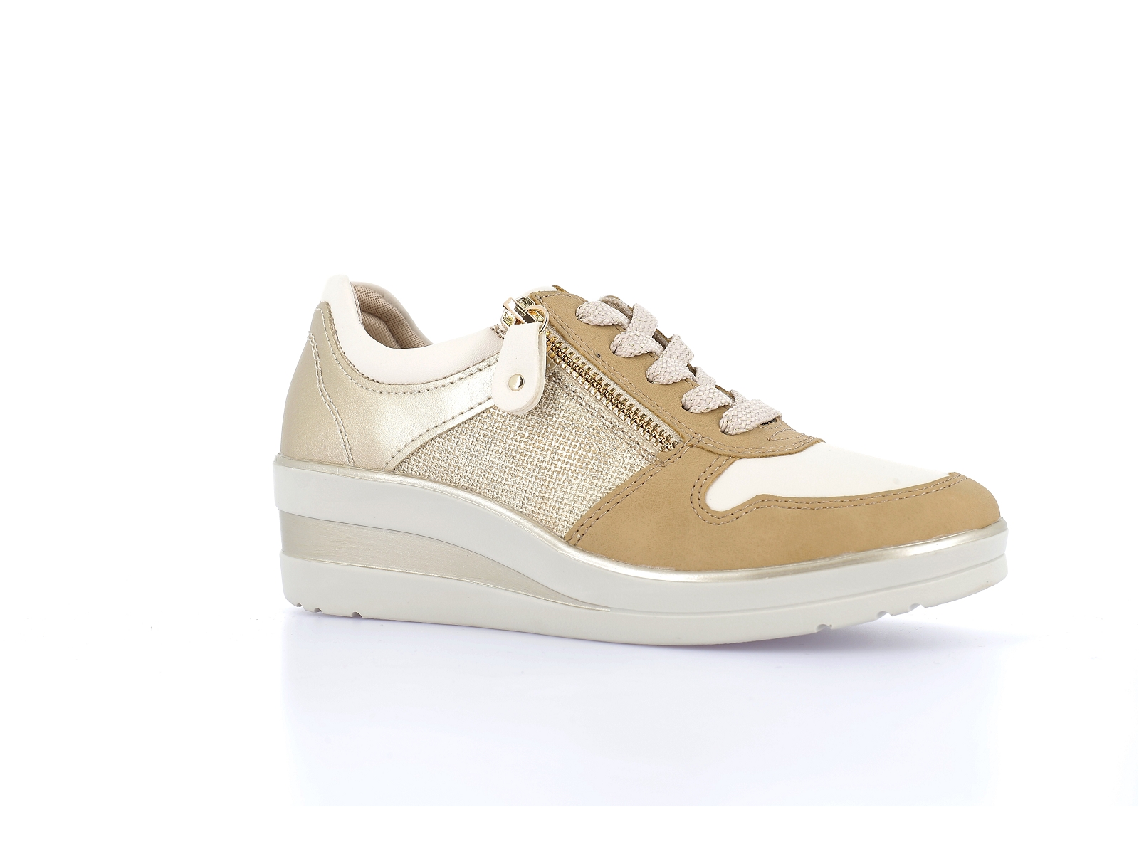 Remonte-R7213 Matières combinées Beige Or