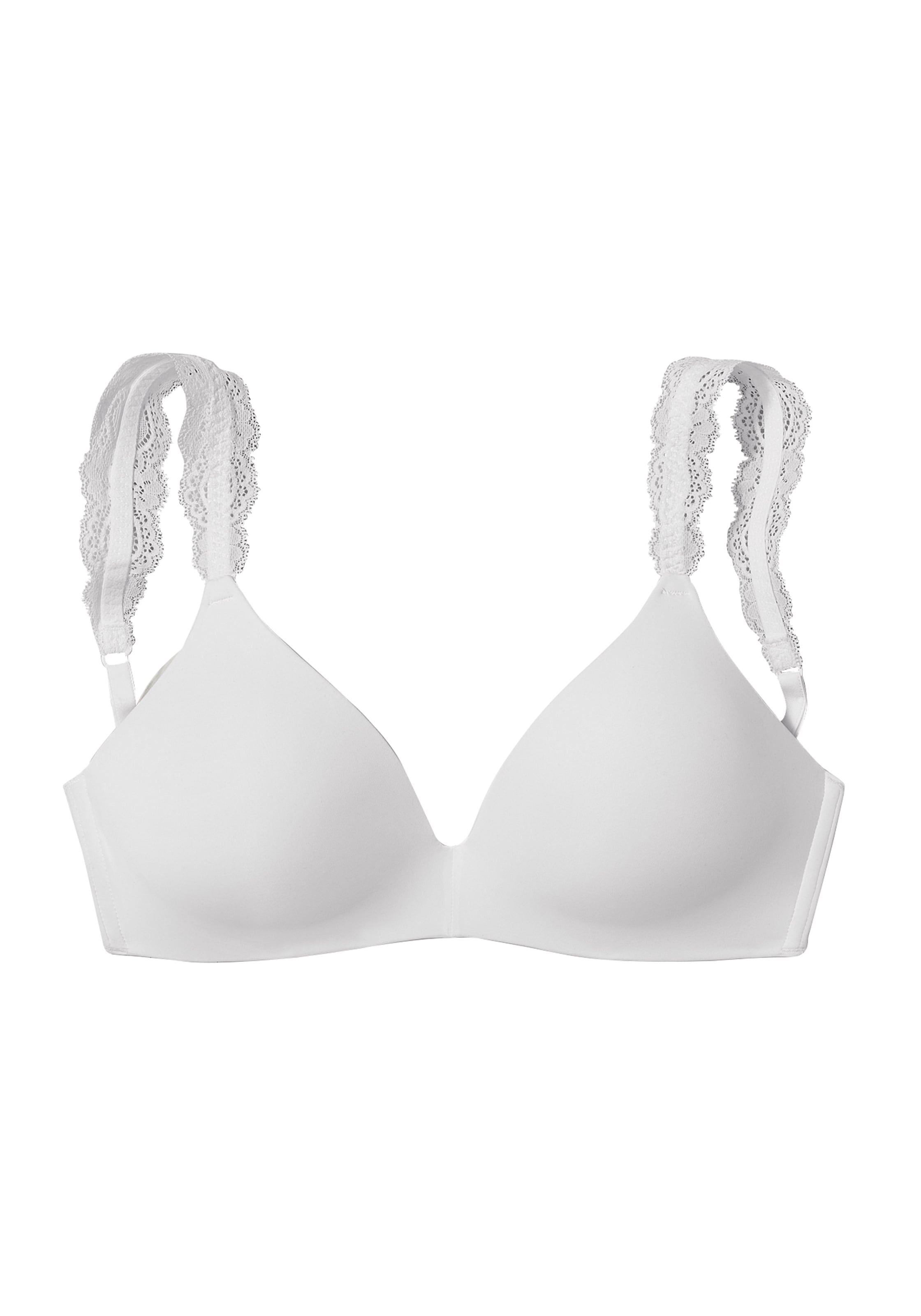 LASCANA Push-up-BH , ohne Bügel mit wunderschönen Spitzenträgern, Dessous
