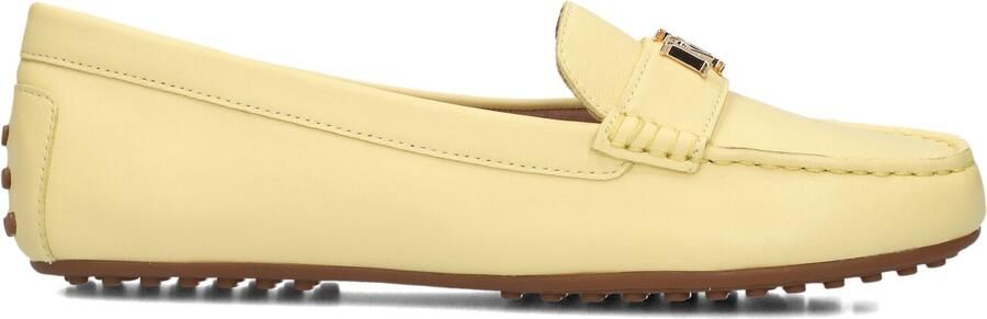 LAUREN RALPH LAUREN Loafers Dames Barnsbury Flats Driver Maat: 40 5 Materiaal: Leer Kleur: Geel