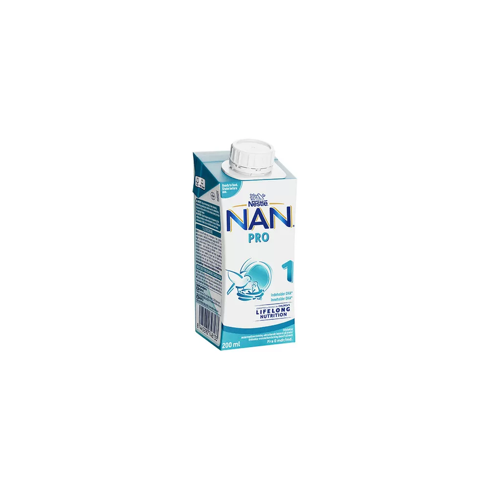 NAN Pro 1 drikkeklar fra fødslen - 200 ml